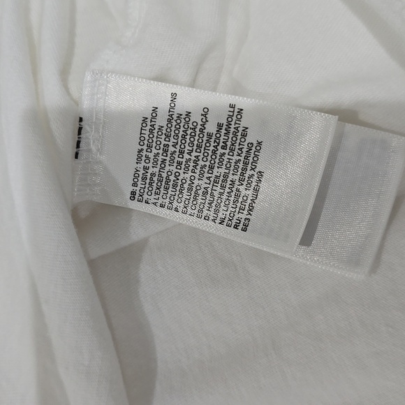 The North Face Classic White Tee With Silver Logo T-Shirt Womens Medium - Picture 11 of 11
